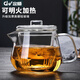 定梧玻璃茶壺加厚耐熱煮茶壺泡茶壺企鵝壺茶水分離花茶壺可電陶爐專(zhuān)用 企鵝壺【 500ml企鵝壺】