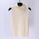 都麗雅背心女內搭無(wú)袖秋季打底衫2022韓版新品針織衫女款打底背心女短款針織背心女高領(lǐng)C13 米色 均碼