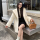 西遇短款白色大衣女2024年秋季新款保暖氣質(zhì)簡(jiǎn)約毛呢外套 白色 L