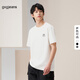 gxg.jeans男裝短袖T恤 2025年夏季新款白色刺繡圓領(lǐng)體恤 白色 L (175)