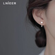 LnieerS925銀珍珠耳釘女小眾設計感高級養耳洞耳飾一款兩戴秋冬爆款耳環(huán) 【S925銀】珍珠耳釘