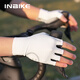 INBIKE公路車騎行手套減震半指短指男女專業(yè)自行車單車騎行裝備 白XL