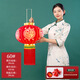 卡帝奢2025新款大紅燈籠國潮福掛飾春節戶(hù)外新中式燈飾掛飾 60#金六福（平安珠）一對+插電源