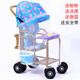 小卜麥童嬰兒推車(chē)仿竹藤推車(chē)輕便可坐可躺兒童藤編椅仿藤夏季 音樂(lè )款+只可坐+藍佩奇棚/藍墊