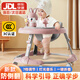盟石（cute stone）嬰兒學步車2024款寶寶兒童1-3歲防側翻可折疊9個月以上小孩學行車 標配粉丨折疊+燈光音樂+7檔調(diào)節(jié) 6個月以上女孩男孩多功能推車