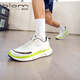 愛步（ECCO）BIOM 2.2男鞋 透氣減震運動跑步鞋 健步830754 白色/青檸色42 HL