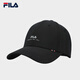 FILA【大滿貫帽】斐樂棒球帽防曬硬頂休閑運(yùn)動(dòng)帽遮陽(yáng)帽鴨舌帽 正黑色-BK XS