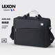 樂(lè )上（LEXON）商務(wù)14英寸筆記本電腦包休閑時(shí)尚男斜挎手提公文包單肩公事包 14英寸 藍黑色7514