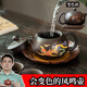 紫砂壺遇熱變色龍鳳呈祥西施鳳鳴壺鳥(niǎo)叫純手工泡茶壺茶具家用茶壺 變色鳳鳴西施壺（210ML）