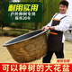 古達特大花盆大口徑加厚塑料樹脂花盆戶外種果樹盆景鐵樹荷花睡蓮盆 【80號】外徑83cm高48cm 底部有孔種植盆