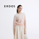 ERDOS 春夏圓領(lǐng)長(cháng)袖拉絨吊染漸變簡(jiǎn)約百搭女套衫羊絨衫 裸粉 L 170/88A