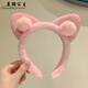 兒童賣(mài)萌貓耳朵發(fā)箍日系外出壓發(fā)頭箍寶寶卡通發(fā)卡不傷發(fā)發(fā)捆發(fā)飾品 6#深粉色