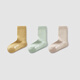 蕉內【特惠專(zhuān)區】?jì)和m子男女童連褲襪中筒襪短筒襪船襪四季可穿 【中筒-5℃~5℃】黃+綠+白 7-9歲 (L) （28-32碼）