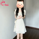 CTOX法式泡泡袖波點(diǎn)氣質(zhì)連衣裙子女夏2025新款韓系小個(gè)子顯高收腰短裙 【波點(diǎn)裙】 M 85-105斤