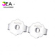 Jea.Pie精品2025新款18k金耳堵鉑耳塞鍍白耳扣蝴蝶扣耳拖耳塞耳釘 白金色2對
