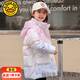 G.DUCKKIDS小黃鴨兒童羽絨服 新款冬季中小童韓版童裝女童中長(cháng)款休閑公主外 愛(ài)莎漸變粉 120