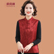 俞兆林母親節YX2025春季新款媽媽中國風(fēng)馬甲上衣中老年女裝中式盤(pán)扣唐裝 酒紅 3XL (參考120-135斤)
