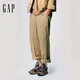 GAP男裝2025春季新款基礎款直筒卡其褲百搭簡(jiǎn)約風(fēng)休閑長(cháng)褲723811 卡其色 31 （170/82A）亞洲尺碼 【偏小,建議拍大一碼]