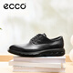 愛步（ECCO）休閑皮鞋 25年夏季新款系帶男鞋 混動防水720 524784 黑色52478401001 41