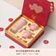 黎仙祺品牌高顏值鈴蘭花保溫杯禮盒定制咖啡杯送閨蜜生日結婚新年伴手禮 粉色保溫杯+咖啡對杯 480ml