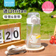 迪樂(lè )貝爾 吸管水杯產(chǎn)婦孕婦塑料運動(dòng)水杯女迷你便攜男水壺大容量學(xué)生杯子 白色【童趣修狗】550ml