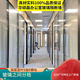 廣州辦公室玻璃隔斷墻鋁合金鋼化中空玻璃隔音墻鋁合金百葉隔斷間 5加5鋼化玻璃雙層百葉分格 30平米帶3個玻璃門