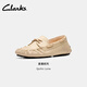 Clarks其樂(lè )Quilto Luna女鞋新款英倫風(fēng)平底通勤一腳蹬豆豆鞋 淺棕色 261825584 37