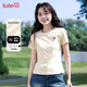 班尼路（Baleno）修身短袖T恤女2025年夏季新款戶(hù)外運(yùn)動(dòng)風(fēng)吸濕排汗透氣半袖上衣