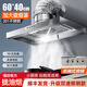 亞倫大力士排氣扇廚房專用排氣扇強(qiáng)力換氣扇出租房簡(jiǎn)易攏煙式大吸力抽油煙機(jī) 【雙速按鍵】6寸+1（最小吸力） 【201不銹鋼】質(zhì)保三年 順豐速發(fā)