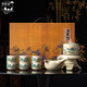 悟茗堂汝窯功夫茶具茶壺套裝整套高檔禮盒節(jié)日送禮喬遷禮物伴手禮