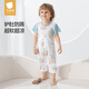 貝肽斯兒童睡衣夏季薄款純棉2025新款男女兒童家居服連體衣服套裝