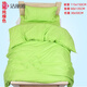 潔麗雅幼兒園被子純棉三件套子母被含絲棉內膽寶寶兒童入園午托被褥床品 純棉純綠色 四季款絲棉芯七件套(三件外套+被