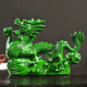 綠色龍風(fēng)水?dāng)[件實(shí)木頭雕刻龍家用缺角補(bǔ)角純木制青龍家居客廳辦公 實(shí)木雕刻綠色青龍 長8厘米