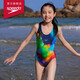 速比濤（Speedo）兒童泳衣經(jīng)典競速訓練抗氯柔軟貼合時(shí)尚連體泳衣女童 海藍/藍 30