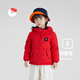保姆鵝 兒童羽絨服寶寶雙面羽絨服加厚小童短款耐污羽絨外套 中國紅 120