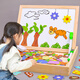 景森兒童玩具女孩子3到6歲專注力寶寶智力開(kāi)發(fā)三思維訓(xùn)練女童4四5 動(dòng)物農(nóng)場(chǎng)拼拼樂(lè)【約120片磁貼】
