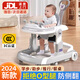 盟石學(xué)步車拒絕o型腿嬰兒2024款多功能防側(cè)翻寶寶小孩兒童助步手推車 云母灰【學(xué)步+助步+推把】旗艦款 7個月以上/可折疊/拒絕O型腿