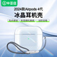 畢亞茲適用Airpods4保護(hù)套 蘋(píng)果耳機(jī)四代保護(hù)套通用降噪版2024款無(wú)線藍(lán)牙耳機(jī)透明軟殼防摔含掛繩 EJ16