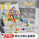 Beityos新生兒見(jiàn)面禮盒滿(mǎn)月禮物高檔手搖鈴嬰兒玩具用品0-6個(gè)月安撫玩偶 驚喜13件套【禮盒+禮袋+賀卡】