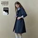 Teenie Weenie小熊女裝風(fēng)衣2025春新款優(yōu)雅氣質(zhì)時(shí)尚通勤中長(zhǎng)款外套 藏青色 M