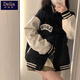矜持范棒球服學(xué)生加絨加厚外套女2025秋冬新款百搭韓版寬松BF慵懶風(fēng)夾克 常規(guī) 款[圖片A款] S 質(zhì)量高于市場同行
