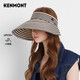 卡蒙（Kenmont）百搭防紫外線空頂防曬帽女春夏速干透氣可折疊遮臉遮陽(yáng)帽km-6046