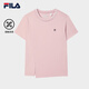 斐樂(lè ) 斐樂(lè )官方女裝針織短袖衫2025夏新款時(shí)尚休閑簡(jiǎn)約涼感防曬T恤 赤粉色-PK L 170/88A/L