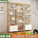 婧卿輕奢展示架美甲展示柜產(chǎn)品貨架美容院置物架甲油膠展柜多功能展柜 金架帶柜【送燈帶】 150*30*200