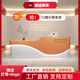 美容院吧臺(tái)收銀臺(tái)美發(fā)店烤漆前臺(tái)服裝店口腔診所牙科醫(yī)美接待臺(tái) 橙色+白色 380x60x100cm