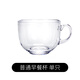 胖東來(lái)品質(zhì)高顏值水杯大容量玻璃杯早餐燕麥杯家用水杯帶蓋勺牛奶 透明早餐杯（裝）1只