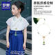 羅蒙兒童新中式項(xiàng)鏈古風(fēng)瓔珞流蘇背云女童馬面裙配飾漢服國風(fēng)裝飾淺綠