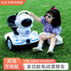 語(yǔ)森憶航天員兒童電動(dòng)平衡車摩托車1-5歲寶寶遙控玩具車可坐人充電瓶車 單驅(qū)動(dòng)白+玩1小時(shí) 歐樂童M22航天員卡丁車