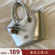 南風(fēng)Chio2nd真皮櫻桃熱戀手提托特包包女包2025新款單肩斜挎女士小包 銀色