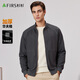 杉杉【華夫格】夾克外套男春秋商務(wù)休閑通勤立領(lǐng)彈力親膚抗皺短款男裝